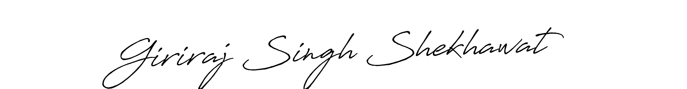 Make a beautiful signature design for name Giriraj Singh Shekhawat. With this signature (Antro_Vectra_Bolder) style, you can create a handwritten signature for free. Giriraj Singh Shekhawat signature style 7 images and pictures png