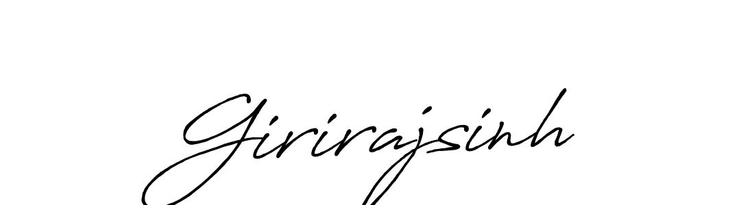 Design your own signature with our free online signature maker. With this signature software, you can create a handwritten (Antro_Vectra_Bolder) signature for name Girirajsinh. Girirajsinh signature style 7 images and pictures png