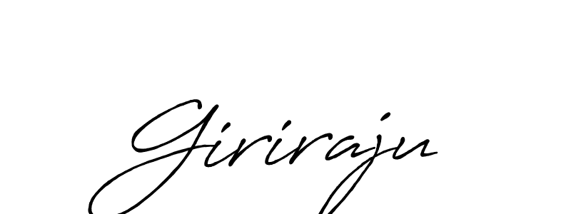 Design your own signature with our free online signature maker. With this signature software, you can create a handwritten (Antro_Vectra_Bolder) signature for name Giriraju. Giriraju signature style 7 images and pictures png