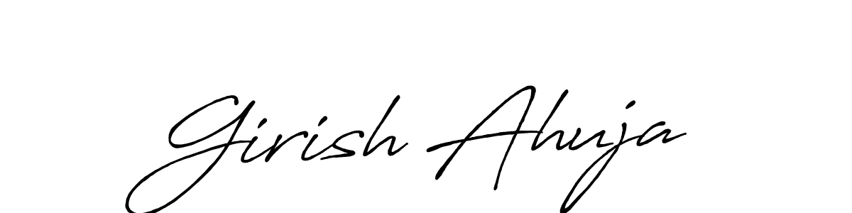 Once you've used our free online signature maker to create your best signature Antro_Vectra_Bolder style, it's time to enjoy all of the benefits that Girish Ahuja name signing documents. Girish Ahuja signature style 7 images and pictures png