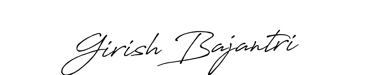 You can use this online signature creator to create a handwritten signature for the name Girish Bajantri. This is the best online autograph maker. Girish Bajantri signature style 7 images and pictures png