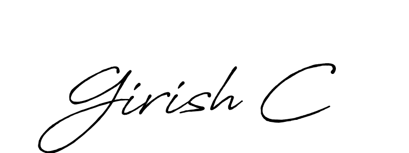 This is the best signature style for the Girish C name. Also you like these signature font (Antro_Vectra_Bolder). Mix name signature. Girish C signature style 7 images and pictures png
