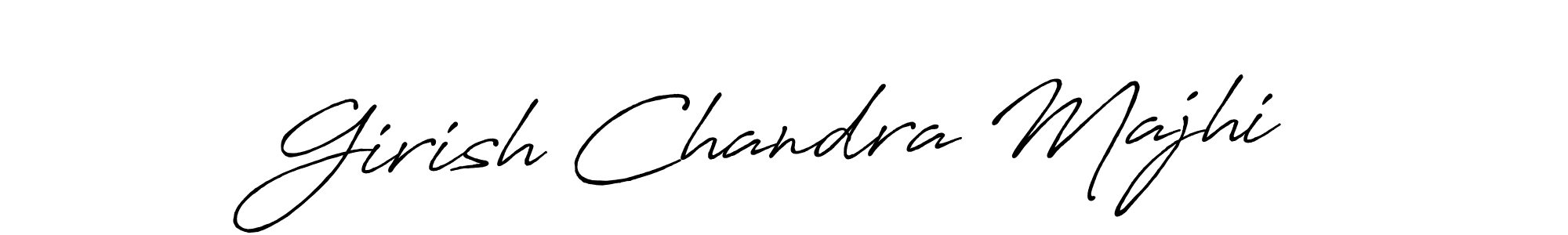 How to make Girish Chandra Majhi name signature. Use Antro_Vectra_Bolder style for creating short signs online. This is the latest handwritten sign. Girish Chandra Majhi signature style 7 images and pictures png