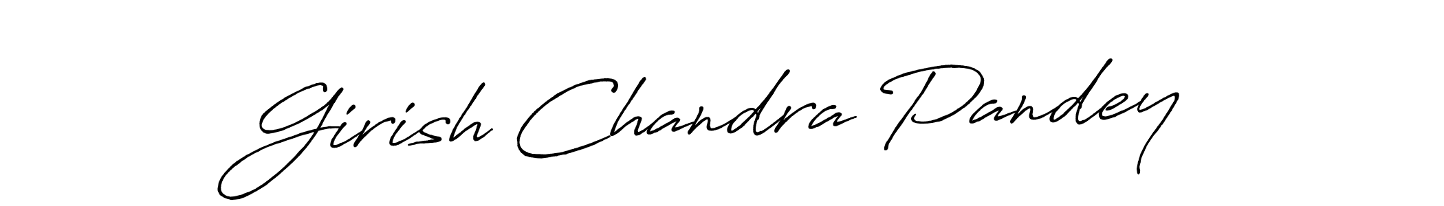 Also we have Girish Chandra Pandey name is the best signature style. Create professional handwritten signature collection using Antro_Vectra_Bolder autograph style. Girish Chandra Pandey signature style 7 images and pictures png