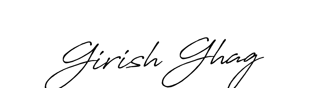 Make a beautiful signature design for name Girish Ghag. With this signature (Antro_Vectra_Bolder) style, you can create a handwritten signature for free. Girish Ghag signature style 7 images and pictures png