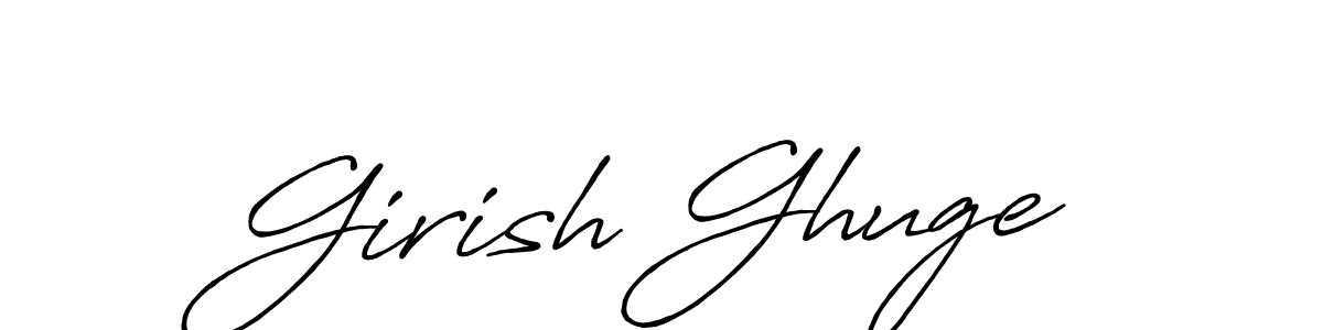 Girish Ghuge stylish signature style. Best Handwritten Sign (Antro_Vectra_Bolder) for my name. Handwritten Signature Collection Ideas for my name Girish Ghuge. Girish Ghuge signature style 7 images and pictures png