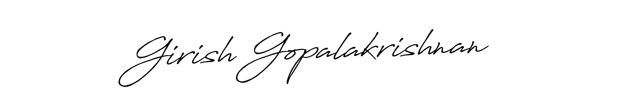 Use a signature maker to create a handwritten signature online. With this signature software, you can design (Antro_Vectra_Bolder) your own signature for name Girish Gopalakrishnan. Girish Gopalakrishnan signature style 7 images and pictures png