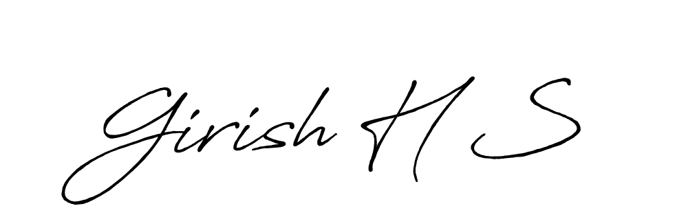 Once you've used our free online signature maker to create your best signature Antro_Vectra_Bolder style, it's time to enjoy all of the benefits that Girish H S name signing documents. Girish H S signature style 7 images and pictures png