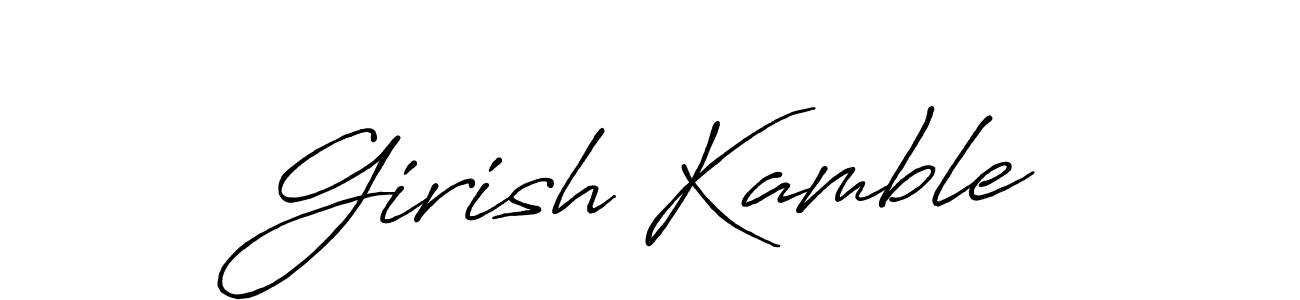This is the best signature style for the Girish Kamble name. Also you like these signature font (Antro_Vectra_Bolder). Mix name signature. Girish Kamble signature style 7 images and pictures png