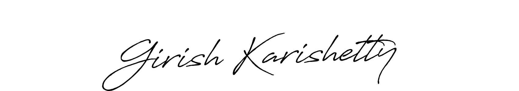 Also You can easily find your signature by using the search form. We will create Girish Karishetty name handwritten signature images for you free of cost using Antro_Vectra_Bolder sign style. Girish Karishetty signature style 7 images and pictures png