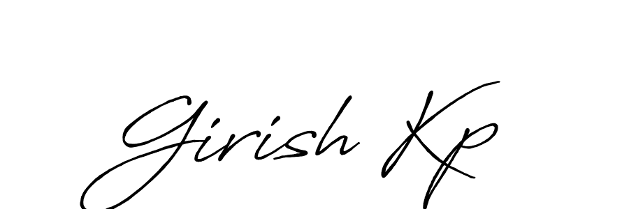 Make a beautiful signature design for name Girish Kp. Use this online signature maker to create a handwritten signature for free. Girish Kp signature style 7 images and pictures png