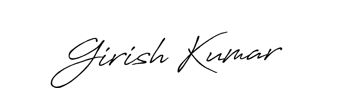 Make a beautiful signature design for name Girish Kumar. Use this online signature maker to create a handwritten signature for free. Girish Kumar signature style 7 images and pictures png