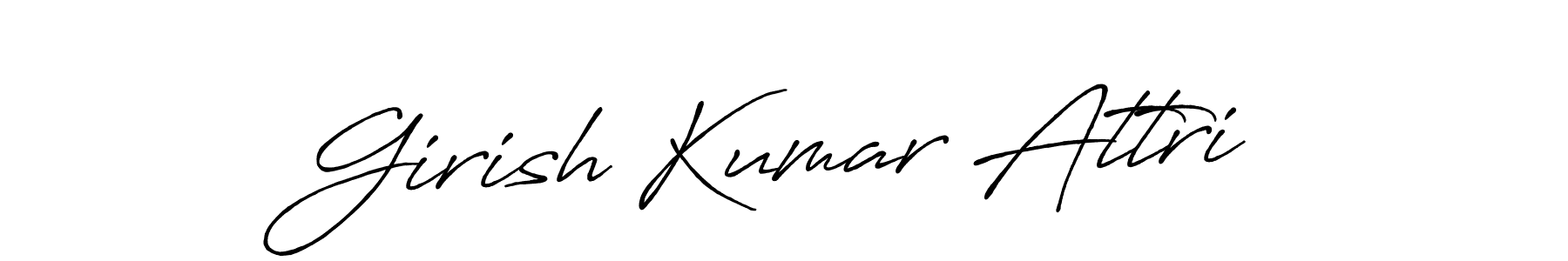 Make a short Girish Kumar Attri signature style. Manage your documents anywhere anytime using Antro_Vectra_Bolder. Create and add eSignatures, submit forms, share and send files easily. Girish Kumar Attri signature style 7 images and pictures png