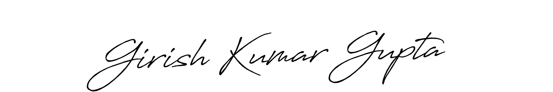 Also we have Girish Kumar Gupta name is the best signature style. Create professional handwritten signature collection using Antro_Vectra_Bolder autograph style. Girish Kumar Gupta signature style 7 images and pictures png