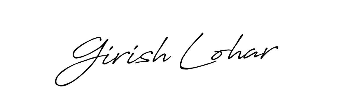 Once you've used our free online signature maker to create your best signature Antro_Vectra_Bolder style, it's time to enjoy all of the benefits that Girish Lohar name signing documents. Girish Lohar signature style 7 images and pictures png