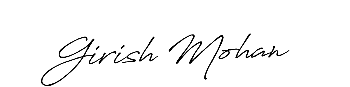 Make a beautiful signature design for name Girish Mohan. Use this online signature maker to create a handwritten signature for free. Girish Mohan signature style 7 images and pictures png