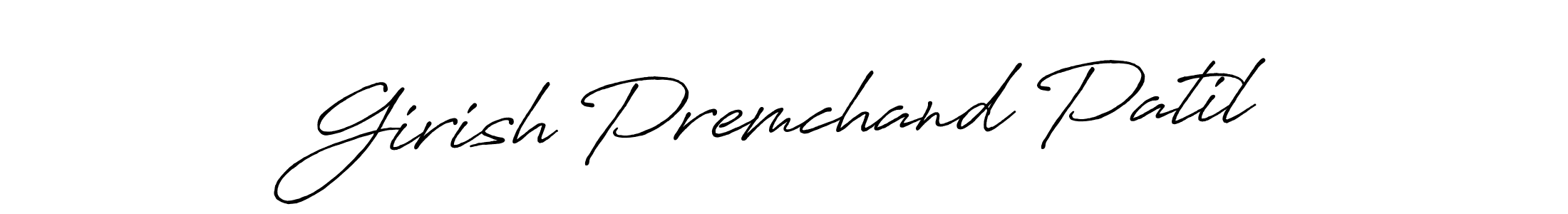 This is the best signature style for the Girish Premchand Patil name. Also you like these signature font (Antro_Vectra_Bolder). Mix name signature. Girish Premchand Patil signature style 7 images and pictures png