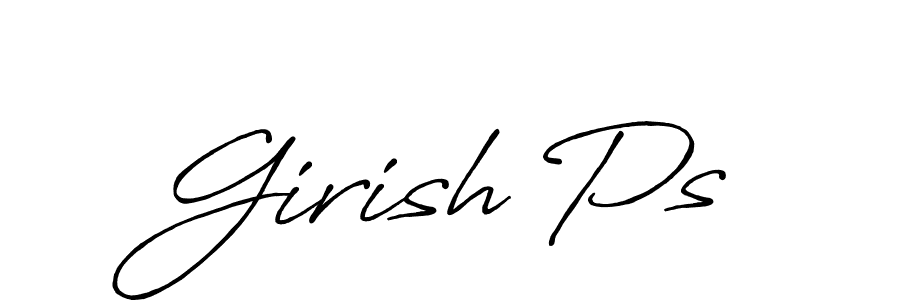 Best and Professional Signature Style for Girish Ps. Antro_Vectra_Bolder Best Signature Style Collection. Girish Ps signature style 7 images and pictures png