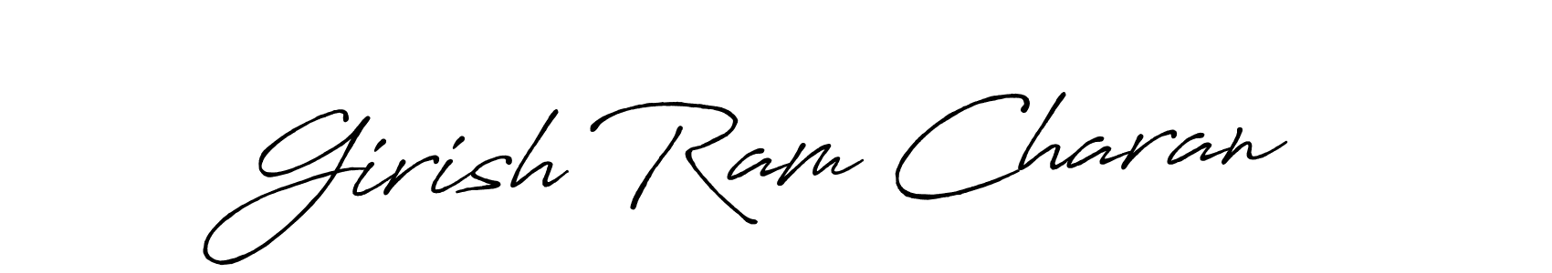 Make a beautiful signature design for name Girish Ram Charan. With this signature (Antro_Vectra_Bolder) style, you can create a handwritten signature for free. Girish Ram Charan signature style 7 images and pictures png