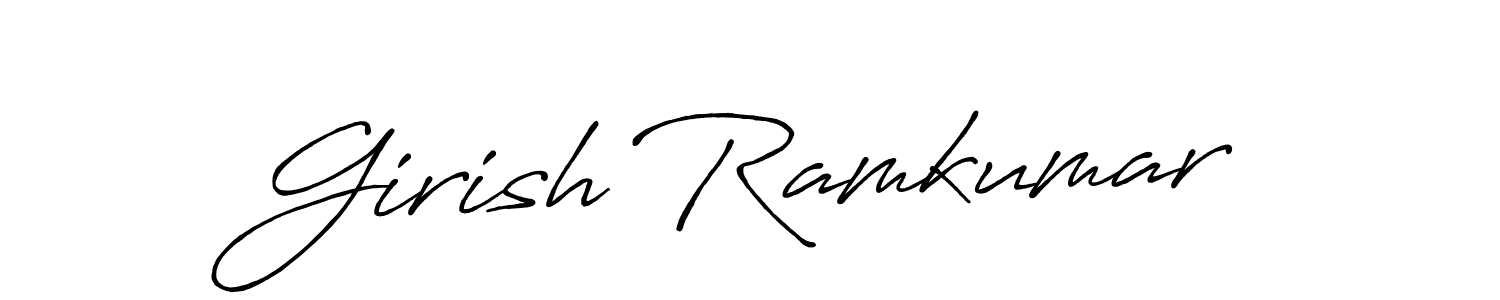 You can use this online signature creator to create a handwritten signature for the name Girish Ramkumar. This is the best online autograph maker. Girish Ramkumar signature style 7 images and pictures png