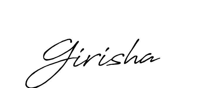 It looks lik you need a new signature style for name Girisha. Design unique handwritten (Antro_Vectra_Bolder) signature with our free signature maker in just a few clicks. Girisha signature style 7 images and pictures png