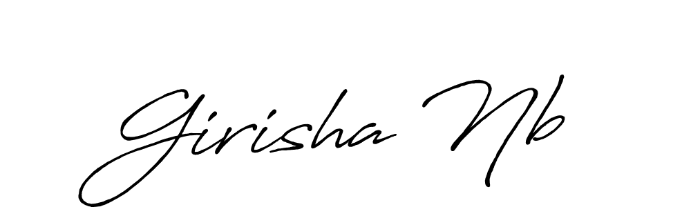 How to Draw Girisha Nb signature style? Antro_Vectra_Bolder is a latest design signature styles for name Girisha Nb. Girisha Nb signature style 7 images and pictures png