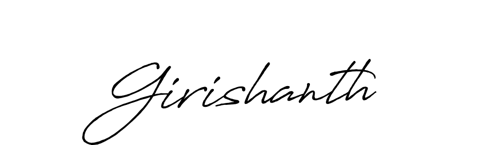 Best and Professional Signature Style for Girishanth. Antro_Vectra_Bolder Best Signature Style Collection. Girishanth signature style 7 images and pictures png