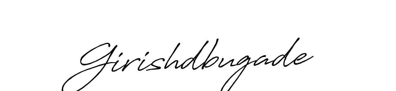 Use a signature maker to create a handwritten signature online. With this signature software, you can design (Antro_Vectra_Bolder) your own signature for name Girishdbugade. Girishdbugade signature style 7 images and pictures png