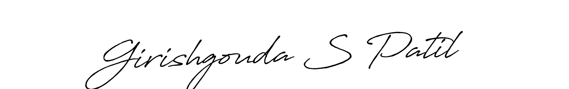 It looks lik you need a new signature style for name Girishgouda S Patil. Design unique handwritten (Antro_Vectra_Bolder) signature with our free signature maker in just a few clicks. Girishgouda S Patil signature style 7 images and pictures png