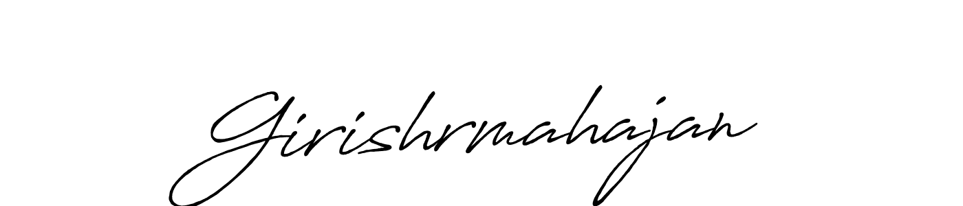 Make a beautiful signature design for name Girishrmahajan. Use this online signature maker to create a handwritten signature for free. Girishrmahajan signature style 7 images and pictures png