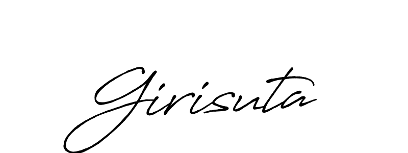 Create a beautiful signature design for name Girisuta. With this signature (Antro_Vectra_Bolder) fonts, you can make a handwritten signature for free. Girisuta signature style 7 images and pictures png