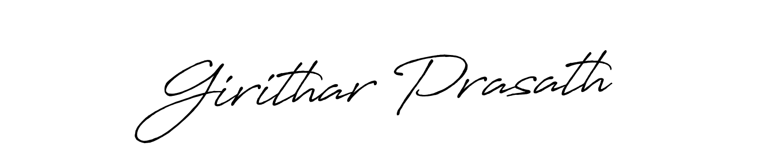 How to make Girithar Prasath signature? Antro_Vectra_Bolder is a professional autograph style. Create handwritten signature for Girithar Prasath name. Girithar Prasath signature style 7 images and pictures png