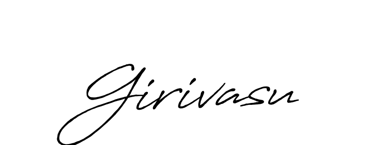 Create a beautiful signature design for name Girivasu. With this signature (Antro_Vectra_Bolder) fonts, you can make a handwritten signature for free. Girivasu signature style 7 images and pictures png