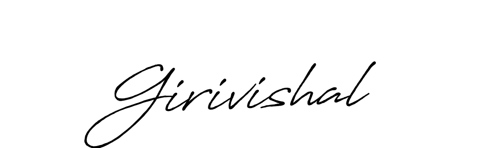 Similarly Antro_Vectra_Bolder is the best handwritten signature design. Signature creator online .You can use it as an online autograph creator for name Girivishal. Girivishal signature style 7 images and pictures png