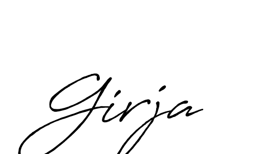 Design your own signature with our free online signature maker. With this signature software, you can create a handwritten (Antro_Vectra_Bolder) signature for name Girja. Girja signature style 7 images and pictures png