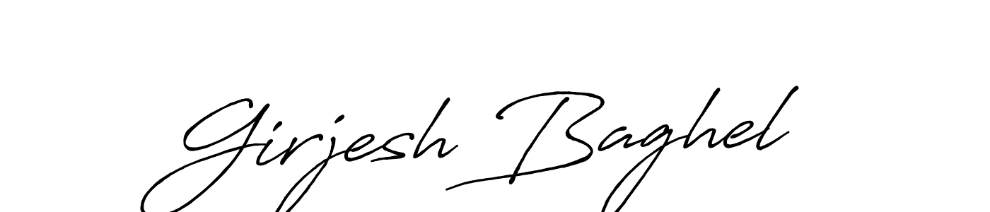 How to make Girjesh Baghel signature? Antro_Vectra_Bolder is a professional autograph style. Create handwritten signature for Girjesh Baghel name. Girjesh Baghel signature style 7 images and pictures png