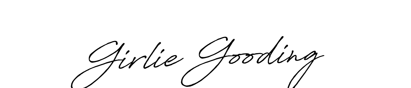 Make a beautiful signature design for name Girlie Gooding. With this signature (Antro_Vectra_Bolder) style, you can create a handwritten signature for free. Girlie Gooding signature style 7 images and pictures png