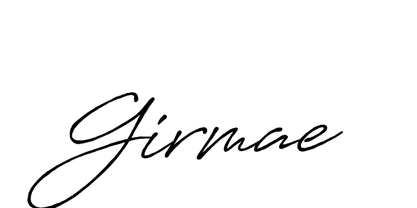 Also we have Girmae name is the best signature style. Create professional handwritten signature collection using Antro_Vectra_Bolder autograph style. Girmae signature style 7 images and pictures png