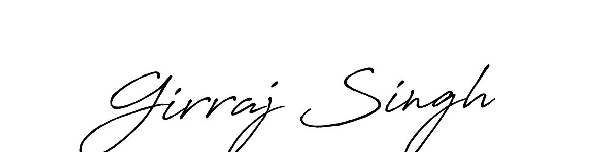 Use a signature maker to create a handwritten signature online. With this signature software, you can design (Antro_Vectra_Bolder) your own signature for name Girraj Singh. Girraj Singh signature style 7 images and pictures png