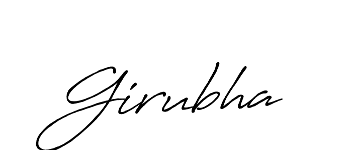 Also we have Girubha name is the best signature style. Create professional handwritten signature collection using Antro_Vectra_Bolder autograph style. Girubha signature style 7 images and pictures png