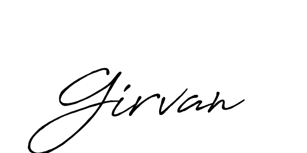 Antro_Vectra_Bolder is a professional signature style that is perfect for those who want to add a touch of class to their signature. It is also a great choice for those who want to make their signature more unique. Get Girvan name to fancy signature for free. Girvan signature style 7 images and pictures png
