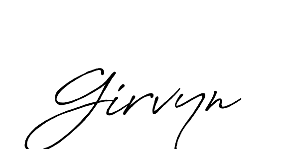 Best and Professional Signature Style for Girvyn. Antro_Vectra_Bolder Best Signature Style Collection. Girvyn signature style 7 images and pictures png