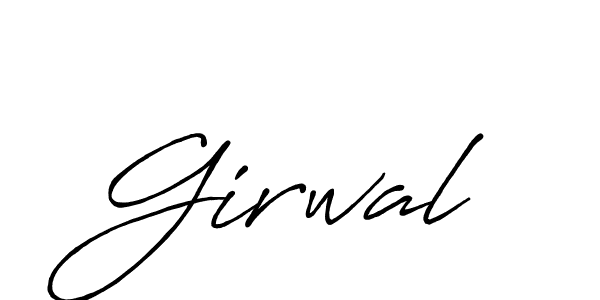 Also You can easily find your signature by using the search form. We will create Girwal name handwritten signature images for you free of cost using Antro_Vectra_Bolder sign style. Girwal signature style 7 images and pictures png