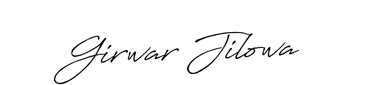 This is the best signature style for the Girwar Jilowa name. Also you like these signature font (Antro_Vectra_Bolder). Mix name signature. Girwar Jilowa signature style 7 images and pictures png