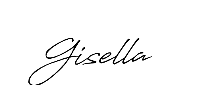 Design your own signature with our free online signature maker. With this signature software, you can create a handwritten (Antro_Vectra_Bolder) signature for name Gisella. Gisella signature style 7 images and pictures png