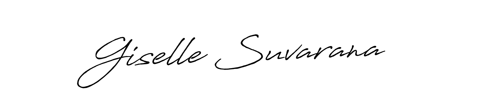 Design your own signature with our free online signature maker. With this signature software, you can create a handwritten (Antro_Vectra_Bolder) signature for name Giselle Suvarana. Giselle Suvarana signature style 7 images and pictures png