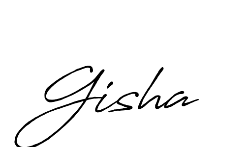 Also You can easily find your signature by using the search form. We will create Gisha name handwritten signature images for you free of cost using Antro_Vectra_Bolder sign style. Gisha signature style 7 images and pictures png