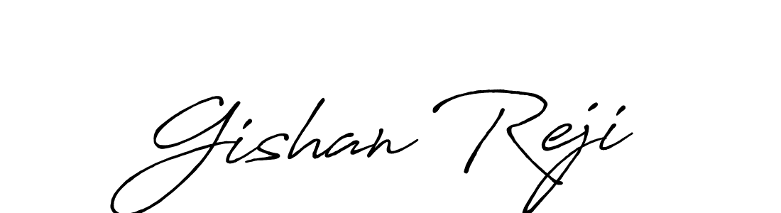Make a short Gishan Reji signature style. Manage your documents anywhere anytime using Antro_Vectra_Bolder. Create and add eSignatures, submit forms, share and send files easily. Gishan Reji signature style 7 images and pictures png