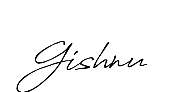 Once you've used our free online signature maker to create your best signature Antro_Vectra_Bolder style, it's time to enjoy all of the benefits that Gishnu name signing documents. Gishnu signature style 7 images and pictures png