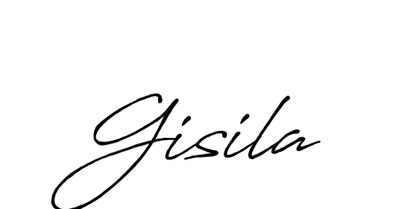 Design your own signature with our free online signature maker. With this signature software, you can create a handwritten (Antro_Vectra_Bolder) signature for name Gisila. Gisila signature style 7 images and pictures png